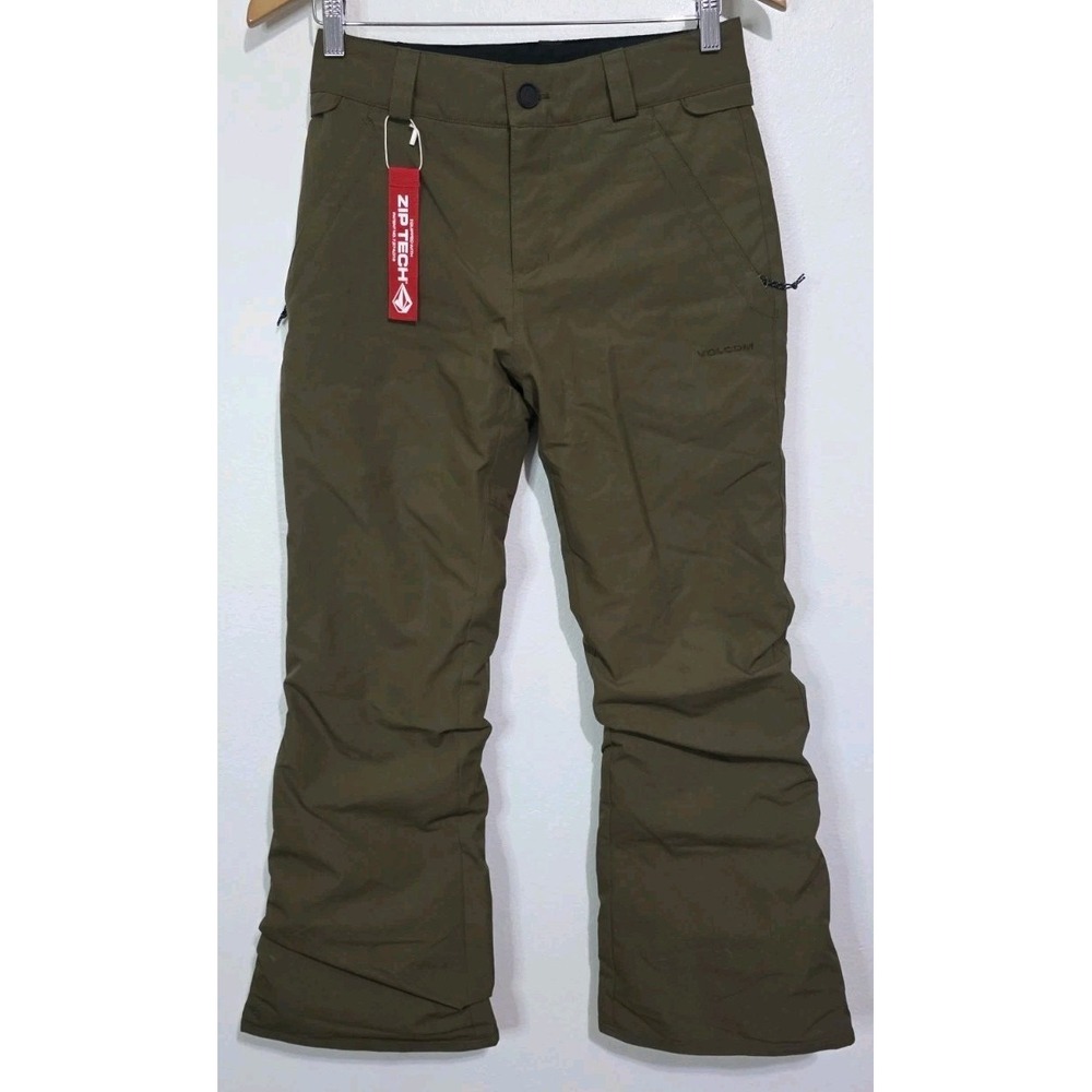 Volcom Knox Insulated Gore-Tex Snowboard Pants Ski Kids L/12Y Brown